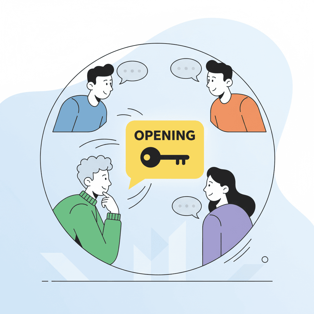 Illustration: The 5-Step System for Confident Group Participation