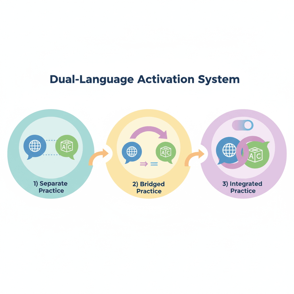 Illustration: First, Is It a Good Idea to Practice Speaking Two Languages at Once?