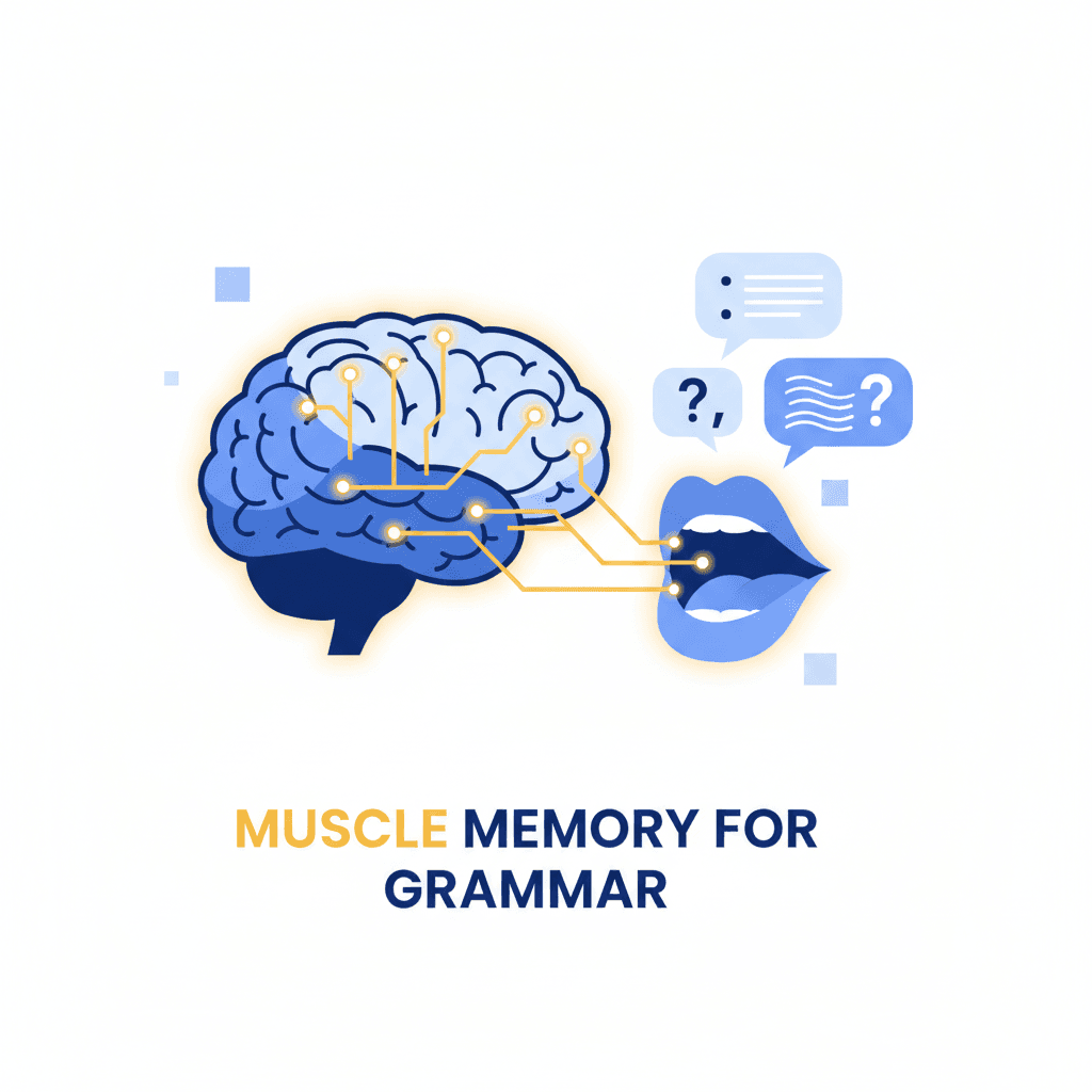Illustration: Why Your Grammar Knowledge Disappears When You Speak