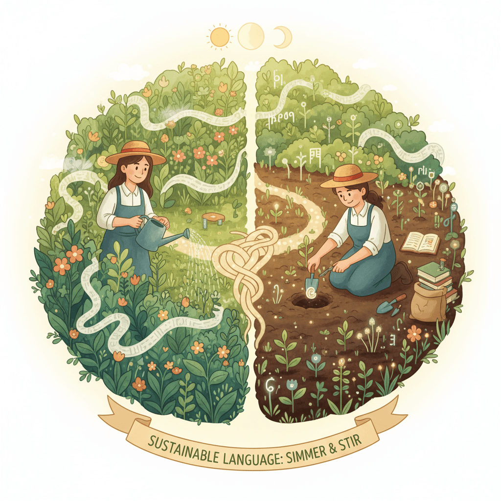 Maintain a Language Without Daily Practice: A Simmering System — SpeaksyAI