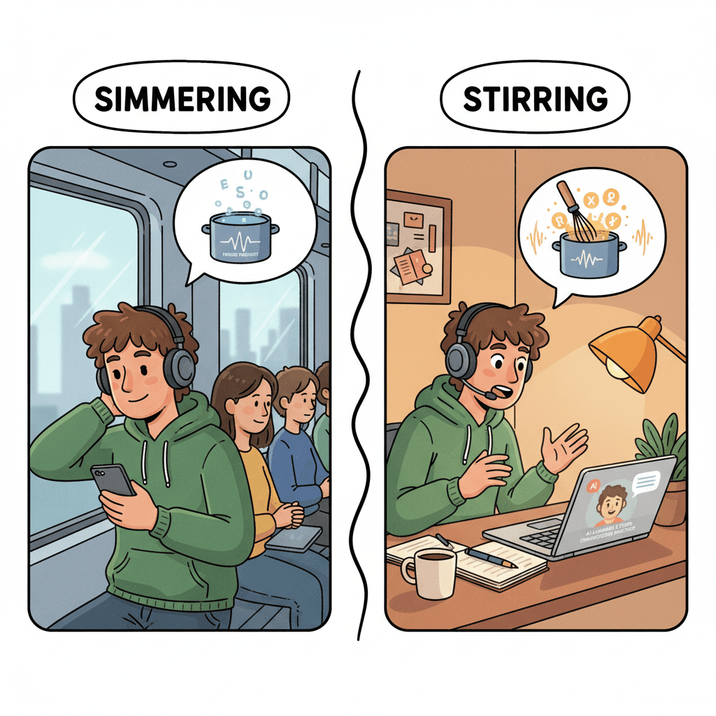 Illustration: Introducing the 'Language Simmering System'