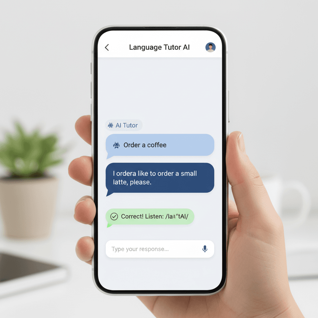 Illustration: Your Judgment-Free Practice Zone: The AI Language Tutor