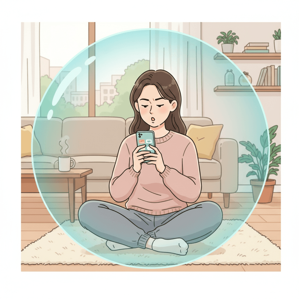 Illustration: Why Practicing at Home Feels So Awkward (And How to Reframe It)
