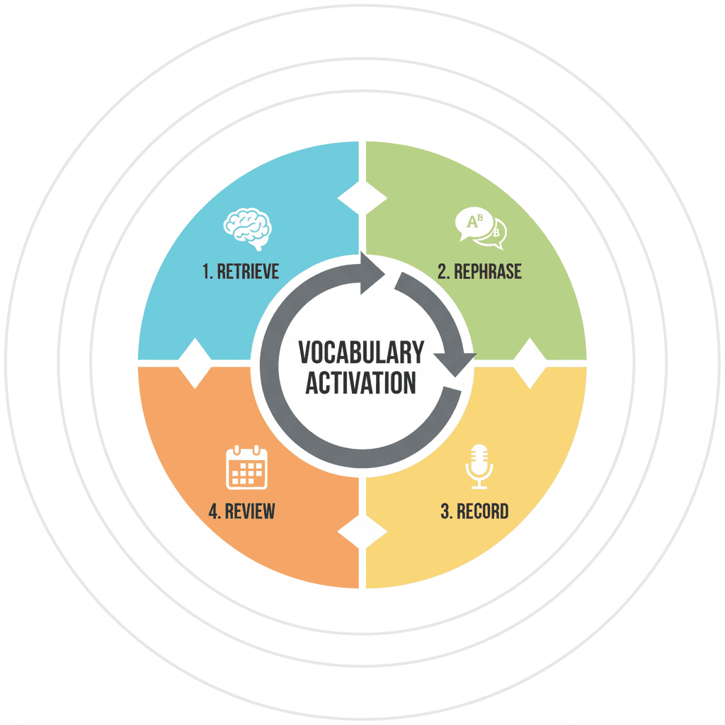Illustration: The 4R Cycle: A Simple System to Activate Vocabulary