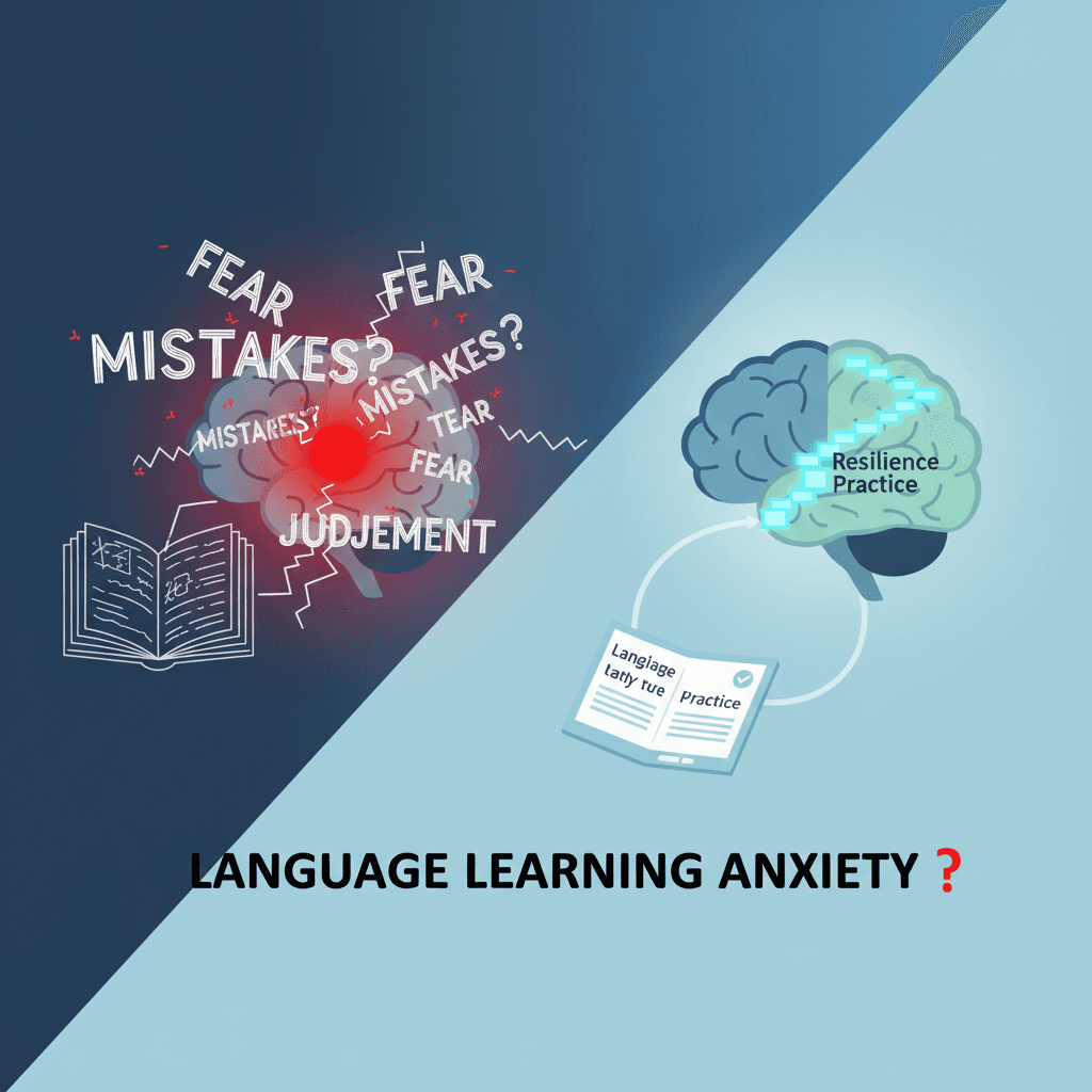 Illustration: Why Typical Advice for Language Anxiety Falls Short