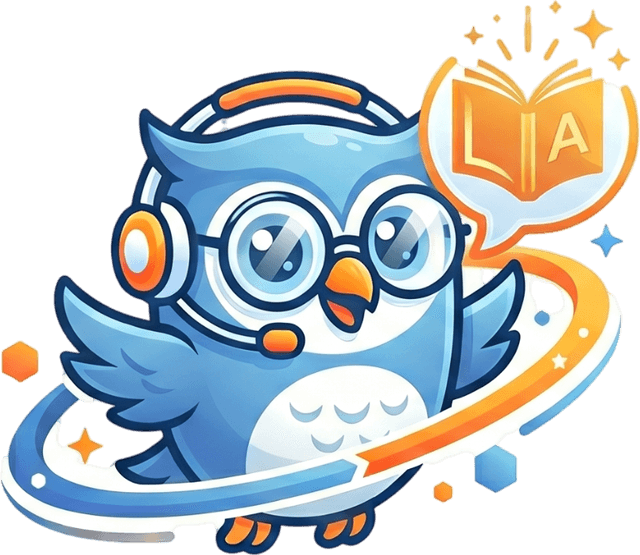 SpeaksyAI Mascot — an owl wearing headphones and glasses