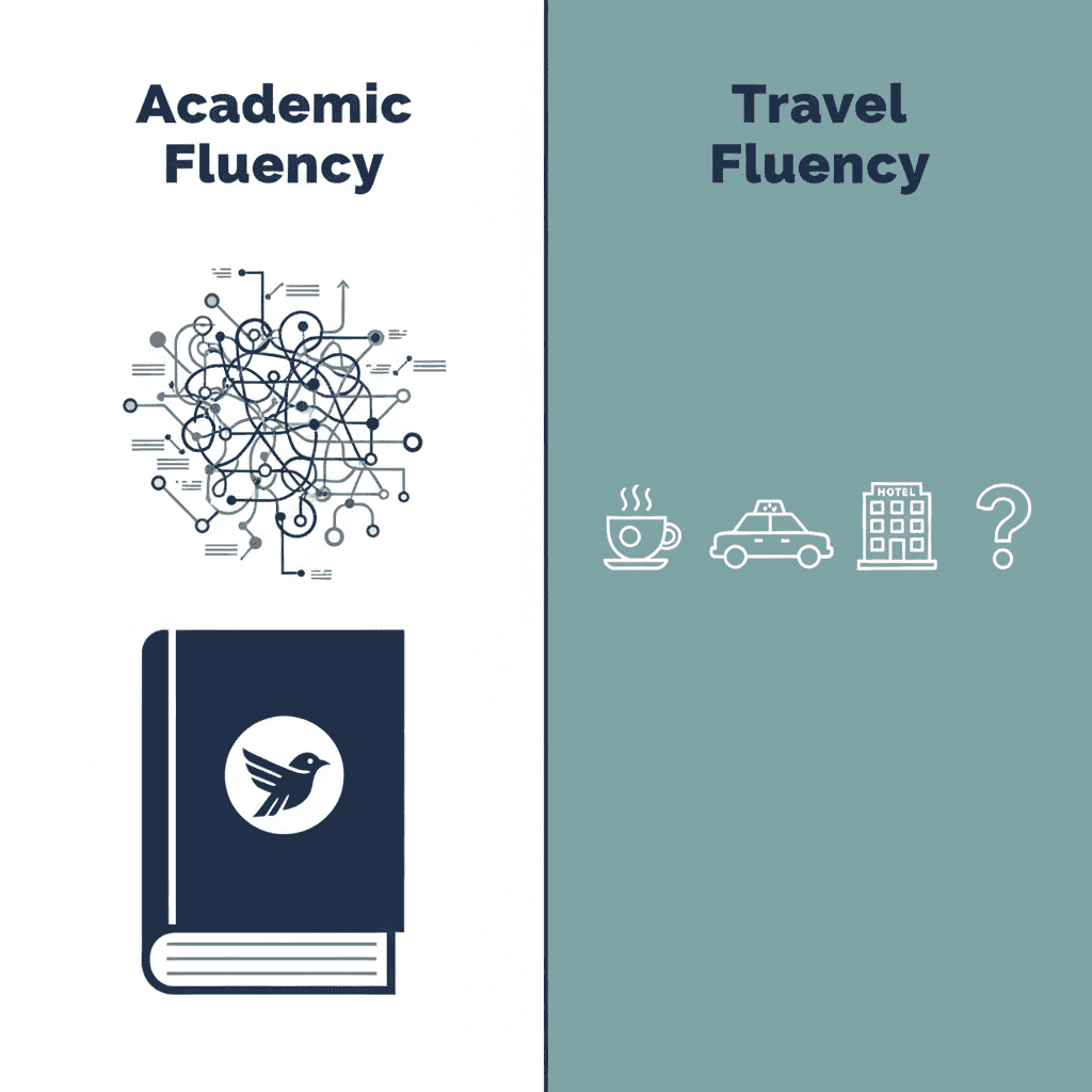 Illustration: Why 'Travel Fluency' is Different (and More Achievable)