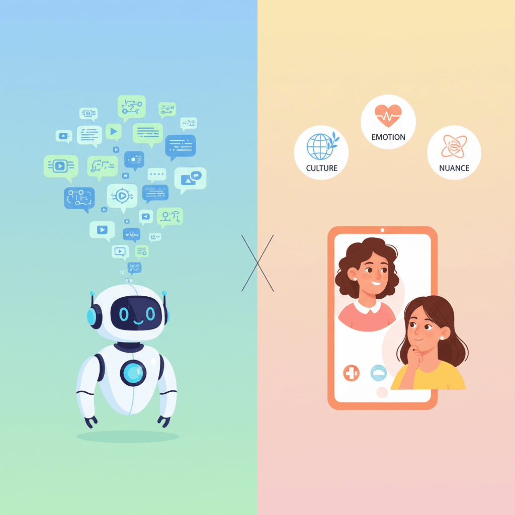 Illustration: The Core Dilemma: Unlimited Reps vs. Human Nuance