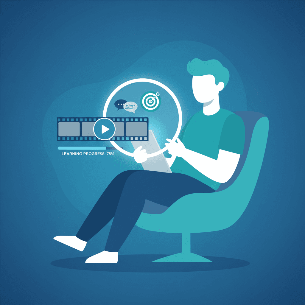 Illustration: Why Just Watching Movies Isn't Enough for Speaking Practice