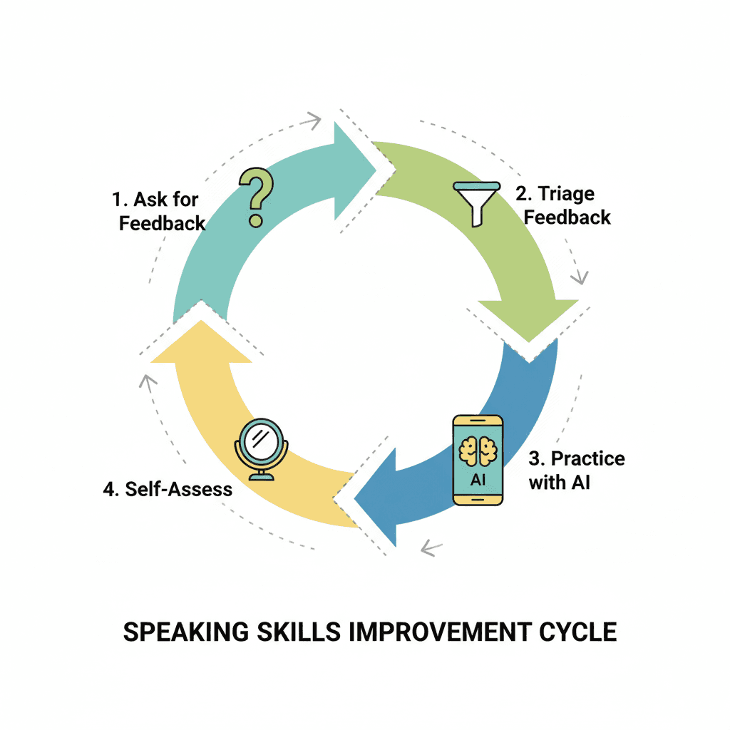 Illustration: Why Most Speaking Feedback Fails (And How to Fix It)