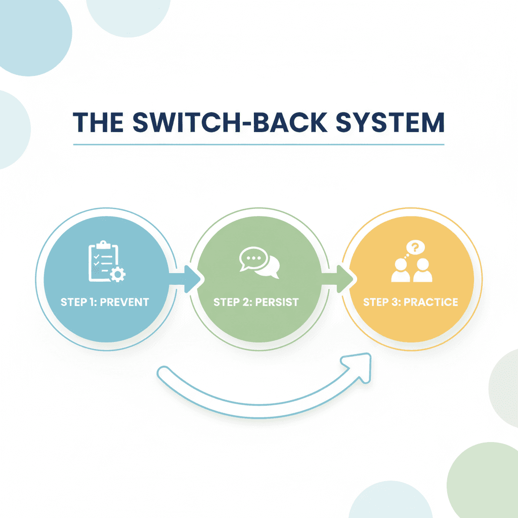 Illustration: The Switch-Back System: A 3-Step Plan for Confidence