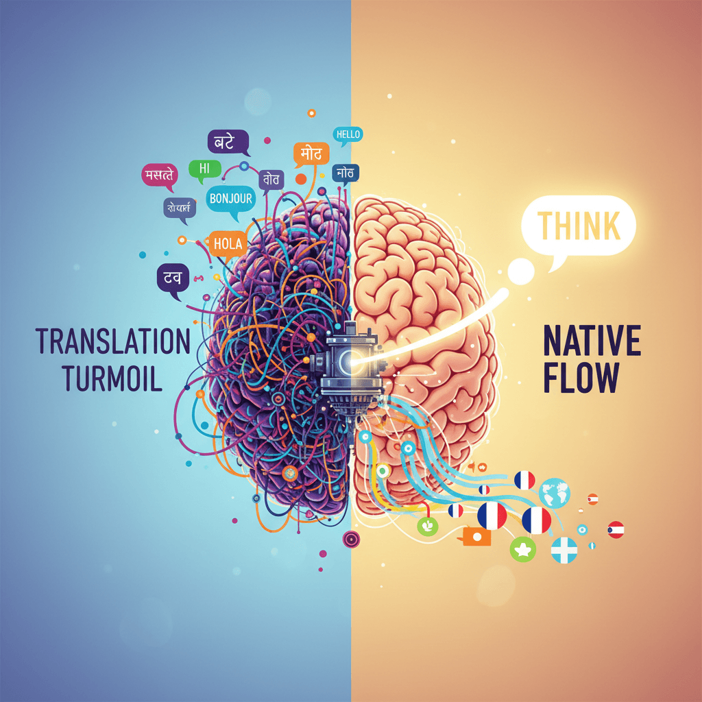 How to Think in a Foreign Language Without Translating (A Plan) — SpeaksyAI